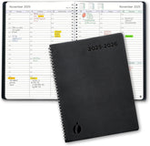 Academic Planner 2025-2026 - Hourly 2025-2026 Planner Weekly and Monthly - Appointment Book with Flexible Cover, Twin-Wire Binding - Simple Design for Productivity, June 2025 - July 2026. 8.5 x 11